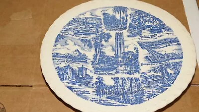 Collectible Vernon Kilns Plate ~  FLORIDA ~ Empire Of The Sun • $10.85