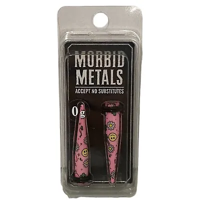 Morbid Metals Heart Flower Smiley Taper Ear Jewelry Stretch Pink 0g • $14.99