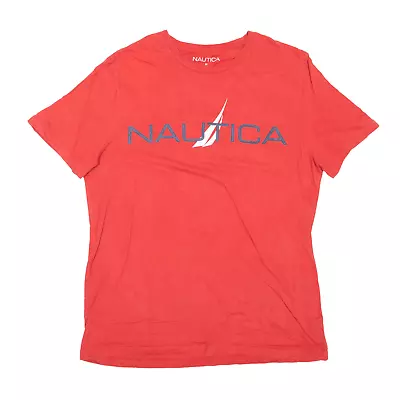 NAUTICA T-Shirt Red Short Sleeve Mens M • £7.99