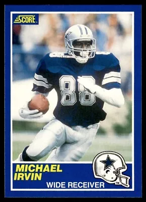 1989 Score Michael Irvin Rookie #18 MINT • $7