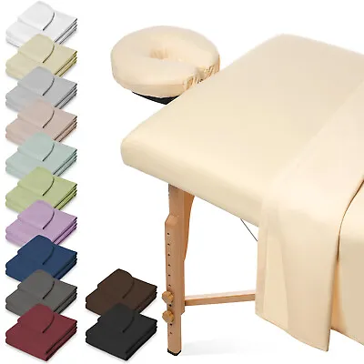 3pc Microfiber Massage Table Sheet Set - Salon Spa Facial Bed Covers • $19.49