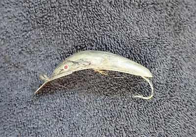 Old Handmade Spoon Plug Silvery & Copper Vintage Fishing Lure Unusual & Unknown • $6