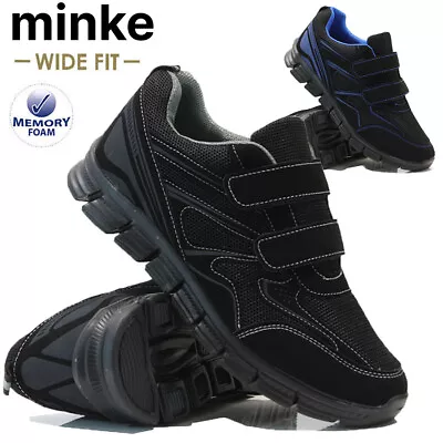 Mens Casual Trainers Memory Foam Wide Fit Walking Running Sports Gym  Shoes Size • £14.95