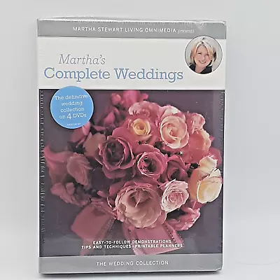 Martha's Complete Wedding Collection Martha Stewart 4 DVD's Factory Sealed NEW • $8