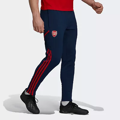 £85 • Buy Adidas Mens Arsenal Condivo 22 Training Football Tracksuit Bottoms Navy / Red