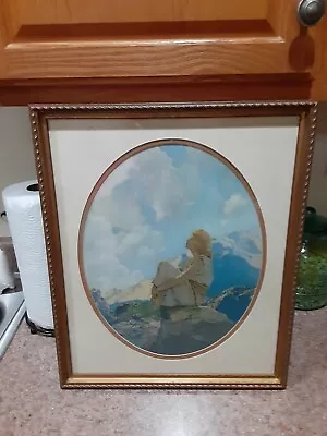 Maxfield Parrish Morning Original Print And Frame Classic Art Deco 18x15 • $190