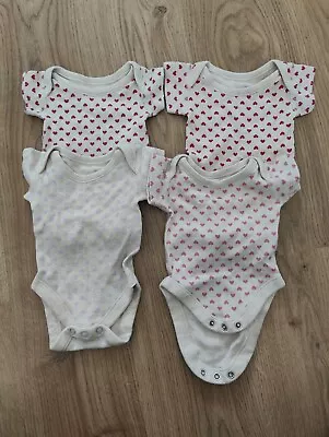 M&S Newborn Baby Girl Vest Bundle • £1