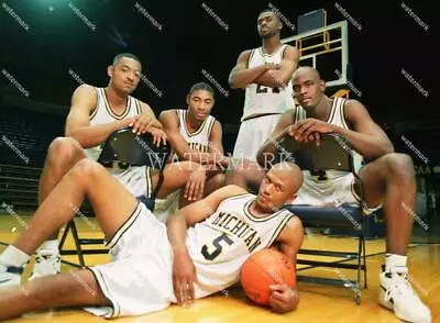 GE725 Fab 5 Five Michigan Wolverines Chris Webber - Jalen 8x10 11x14 16x20 Photo • $4.95