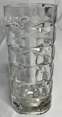 Arcoroc Glass Vase Chunky Triangular Clear Vintage MCM Made In France 6.5” • $19.99