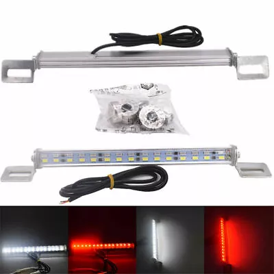 12V LED Car License Plate Backup Reverse Brake Rear Light Lamp Bar Red + WHITE • $12