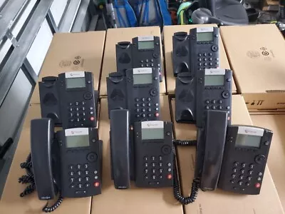 POLYCOM VVX-201 VoIP PHONE (2201-40450-001) - Lot Of 8 Phones • $56.99