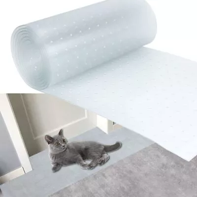 Plastic Cat Carpet Protector Easy Clear Floor Rugs Mat Carpet Cover  Doorway • $34.29