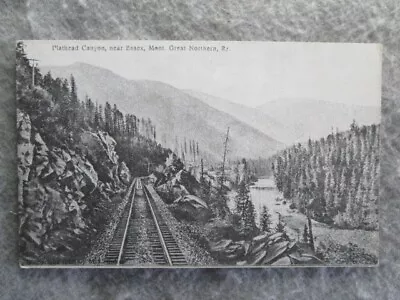 Antique Flathead Canyon Near Essex Montana Great Northern Railway Postcard • $6.85