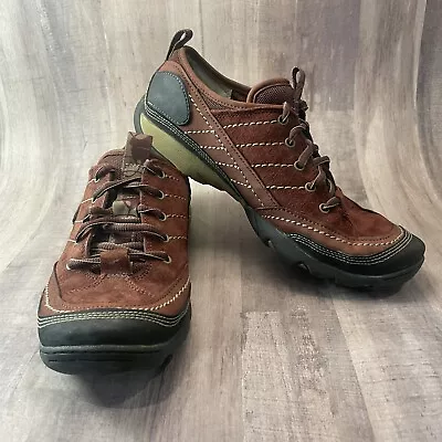 Merrell Mimosa Lace Mahogany Maroon Lace Up Suede Trail Hiking Shoes Women’s 7 • $26.99