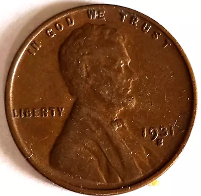 1931 S Lincoln Cent VF To XF Original • $56