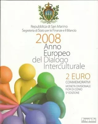 San Marino 2008 Mint 2008 2 Euro European. Year Of Interkulture • $142.42