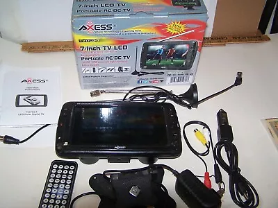 Axess Portable AC/DC TV TV1703-7 7  LCD TV • $39.95