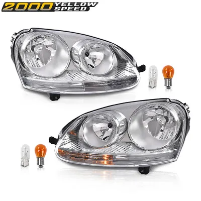 Left & Right Headlights Assembly Fit For 2005-2010 Volkswagen Jetta Sedan Wagon • $107.70