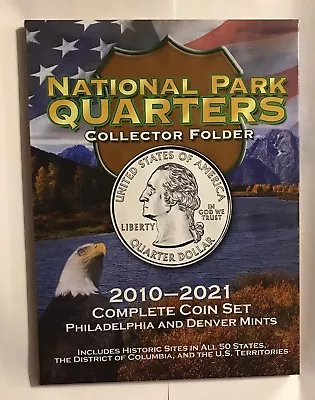 National Parks Deluxe Quarter Album 2010-2021 P & D Mints With DC & TERRITORIES • $13.56