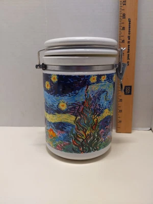 $54 • Buy Chaleur Masters Collection Canister Vincent Van Gogh Starry Night D Burrows