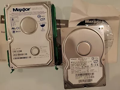 Hitachi Deskstar & Maxtor Diamond Max Plus 9 Hard Drive *for Parts**  AS IS • $23.50