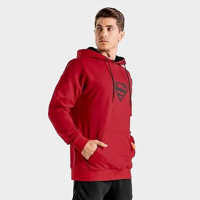 Squat Wolf SUPERMAN HOODIE Mens Sport Workout Top Full Jumper Jacket Sweatshirt • $59.95