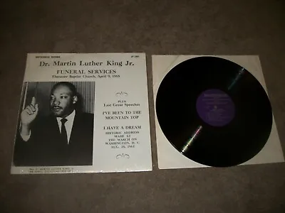 Dr. Martin Luther King Jr. Funeral Services LP  Brotherhood 1968 - NM VINYL • $89.99