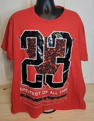 Mens Michael Jordan #23 Greatest Of All Time Short Sleeve Shirt 2XL • $9.80