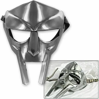 MF Doom Face Mask Steel Helmet Armor Halloween Medieval Gladiator Costume GIFT • $46.49