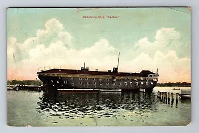 Receiving Ship Santee Ship Transportation Antique Vintage C1912 Postcard • $7.99