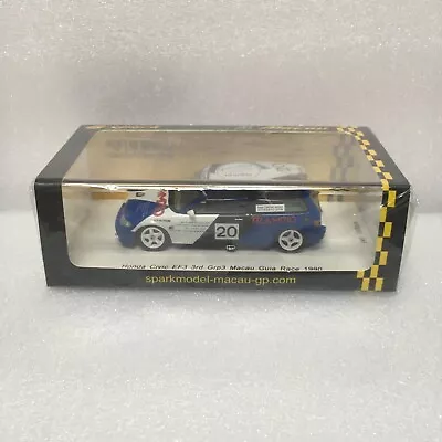 SA132 #SPARK 1/43 Honda Civic EF3 No.20 3rd Grp3 Macau Guia Race 1990 • $40