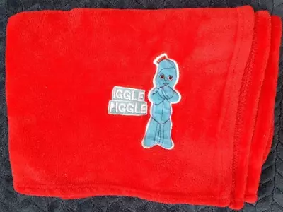 Iggle Piggle Red Fleece Baby Blanket TJM In The Night Garden 70x95cm • £18