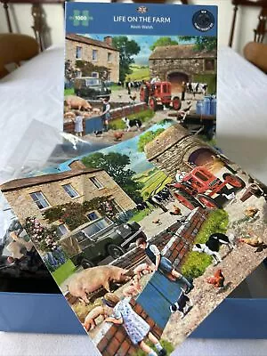 Gibsons Puzzles Life On The Farm Kevin Walsh  1000 🧩 Puzzle • £5.50