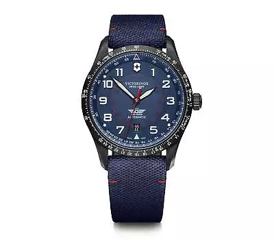 Victorinox Airboss Mechanical Blue Dial Mens Watch 241998 • $1849