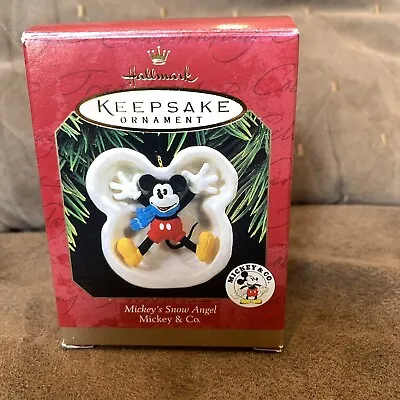 Disney Mickey Hallmark Keepsake Snow Angel Mickey & Co Christmas Ornament • $17.72