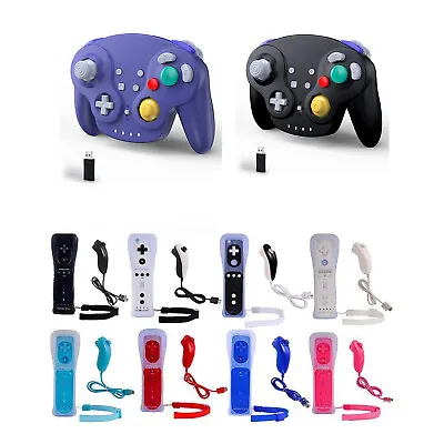 Wii Remote Nunchuck Controller / Gamecube NGC Gamepad For Nintendo Wii Console • $21.89