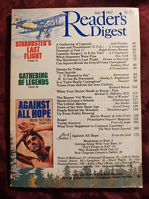 Readers Digest July 1987 Cuba Armando Valladares Teen Suicide Cosmetic Surgery • £6.41