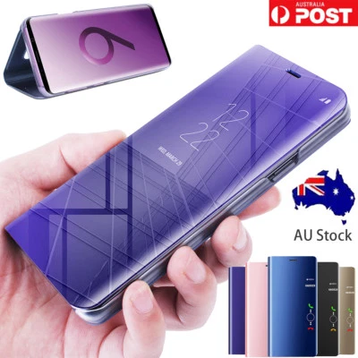 $10.97 • Buy For Samsung Galaxy S10+ S9 S8 Note 10+ Plus Case S-view Mirror Flip Stand Cover