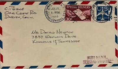 E21 On UC33  Airmail Special Delivery From NYC To TN 1960 VF • $10