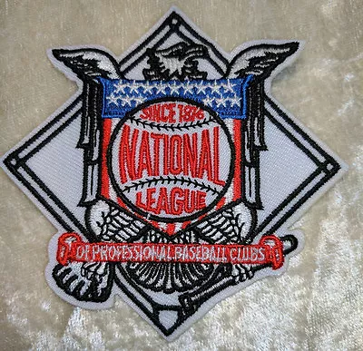 National League Baseball 3.25  Iron On Embroidered Patch ~ Free Tracking! • $4.95