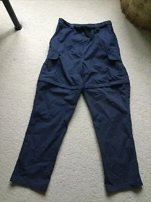 Mountain Craft Zip Off  Hiking Cargo Trousers With Belt Sz M W30 L30 Vgc • £10