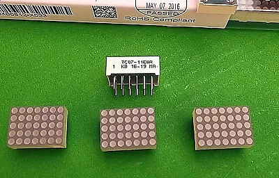 £1.75 • Buy Led Display TC07-11EWA Red 0.7  Dot Matrix Leds Kingbright Column Cathode X 1pc