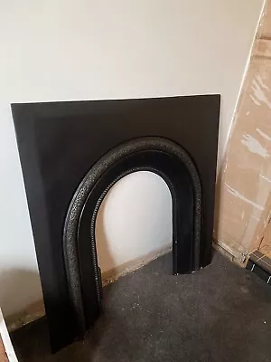 £100 • Buy Antique Fire Surround ~ Victorian Style Cast Iron Insert ~ Fireplace