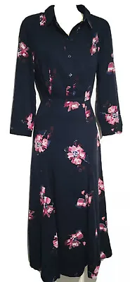 £24.99 • Buy Joules Womens Carla Long Sleeve Shirt Dress - Navy Spaced Floral -RRP £79.99