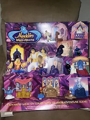 Aladdin And The King Of Theives Mcdonalds Store Display Happy Meal Toys • $60