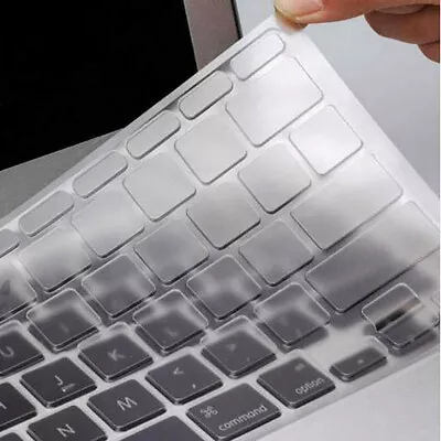 Silicone Thin Clear KeyBoard Cover Skin For Macbook Pro 13 15 17 Air 13  White • $11.88