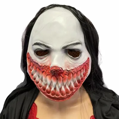 Biohazard Infected Monster Horrify Mouth Face Mask Scary Halloween Costume Props • $13.99