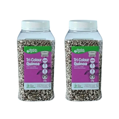 $49 • Buy Absolute Organic Tri-Colour Quinoa 1.5 Kg X 2