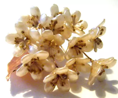 Antique Wax Millinery  Blossom Flowers For Hats Veils Wedding Bouquet • $30.99