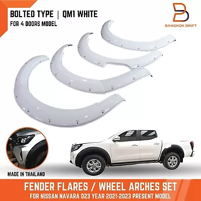 QM1 White 6  Bolted Fender Flares For Nissan Navara NP300 D23 21-23 DOUBLE CAB • $572.01